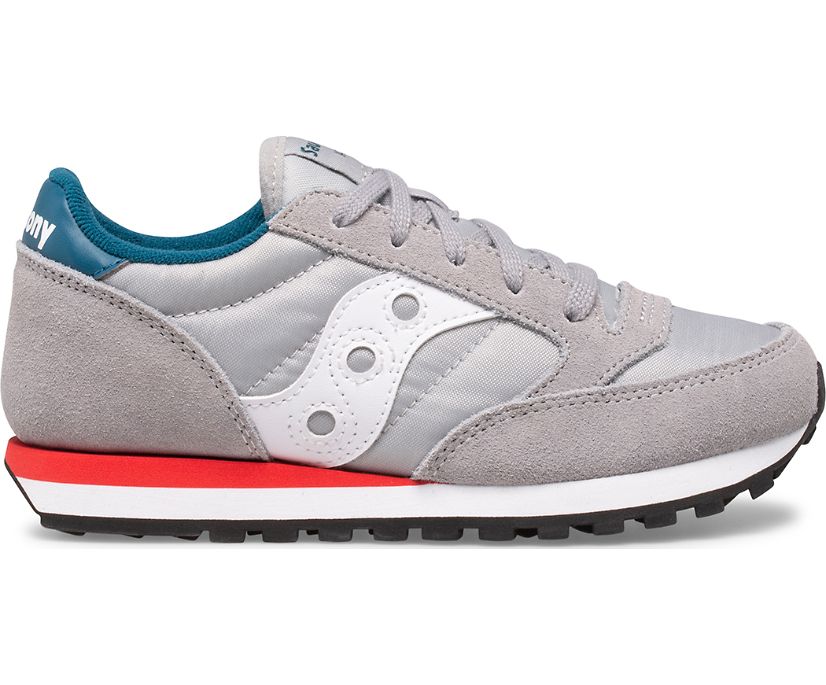 Saucony Jazz Original Kids' Sneakers Grey / Blue / Red | AU 879XYUF